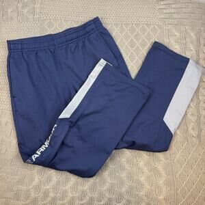 Under Armour Boys Navy and White Track Pants ~ YM
